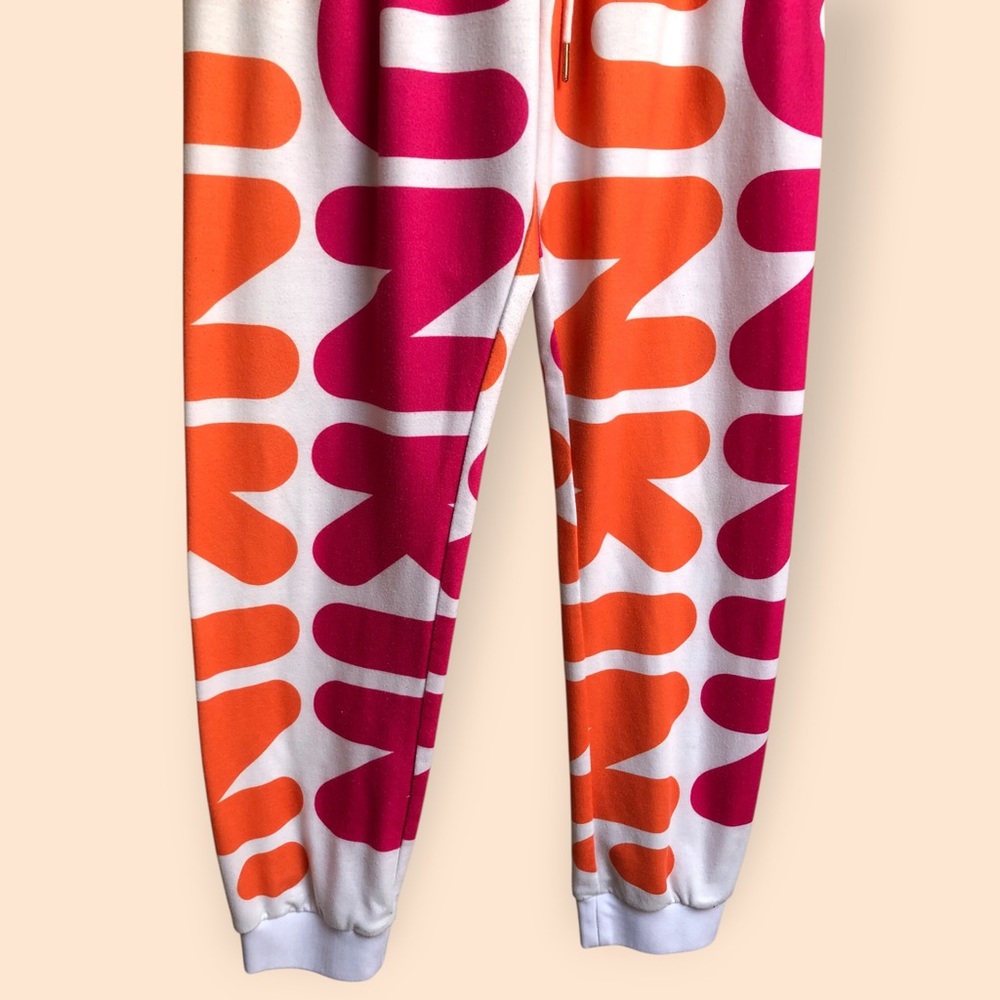 Dunkin Donuts AOP Novelty Jogger Sweatpants Loungewear Dunkings Women’s Medium - Picture 4 of 10